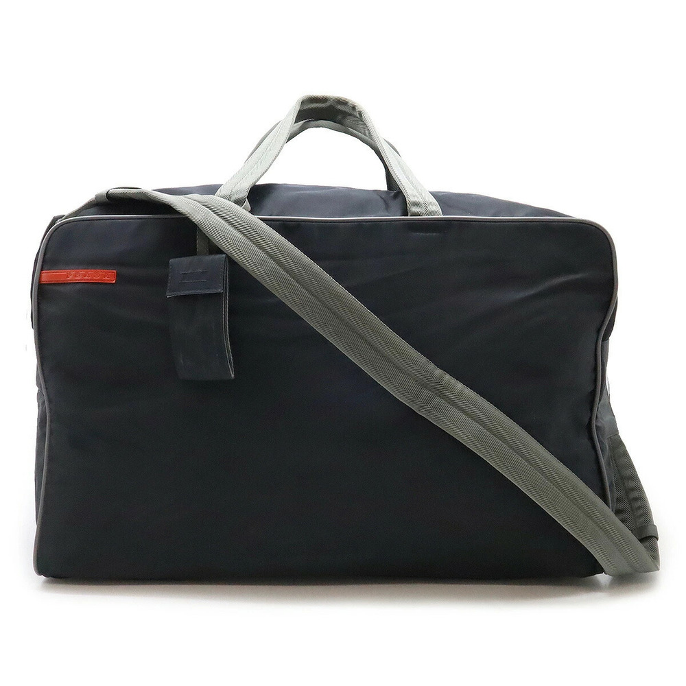 Prada Sport Boston Bag Travel Shoulder NERO Black